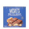 Miskets Dubai Style Chocolate Crispy Kadaifi And Hazelnut With Milk Chocolate Bar 100g