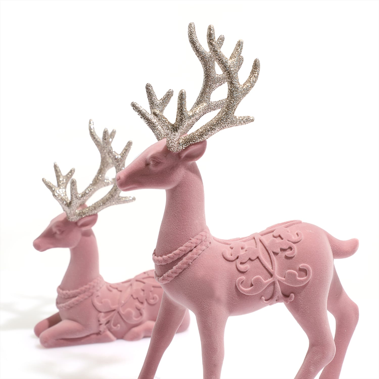 Festive Feeling Velvet Reindeer 2 Pack, product image 2