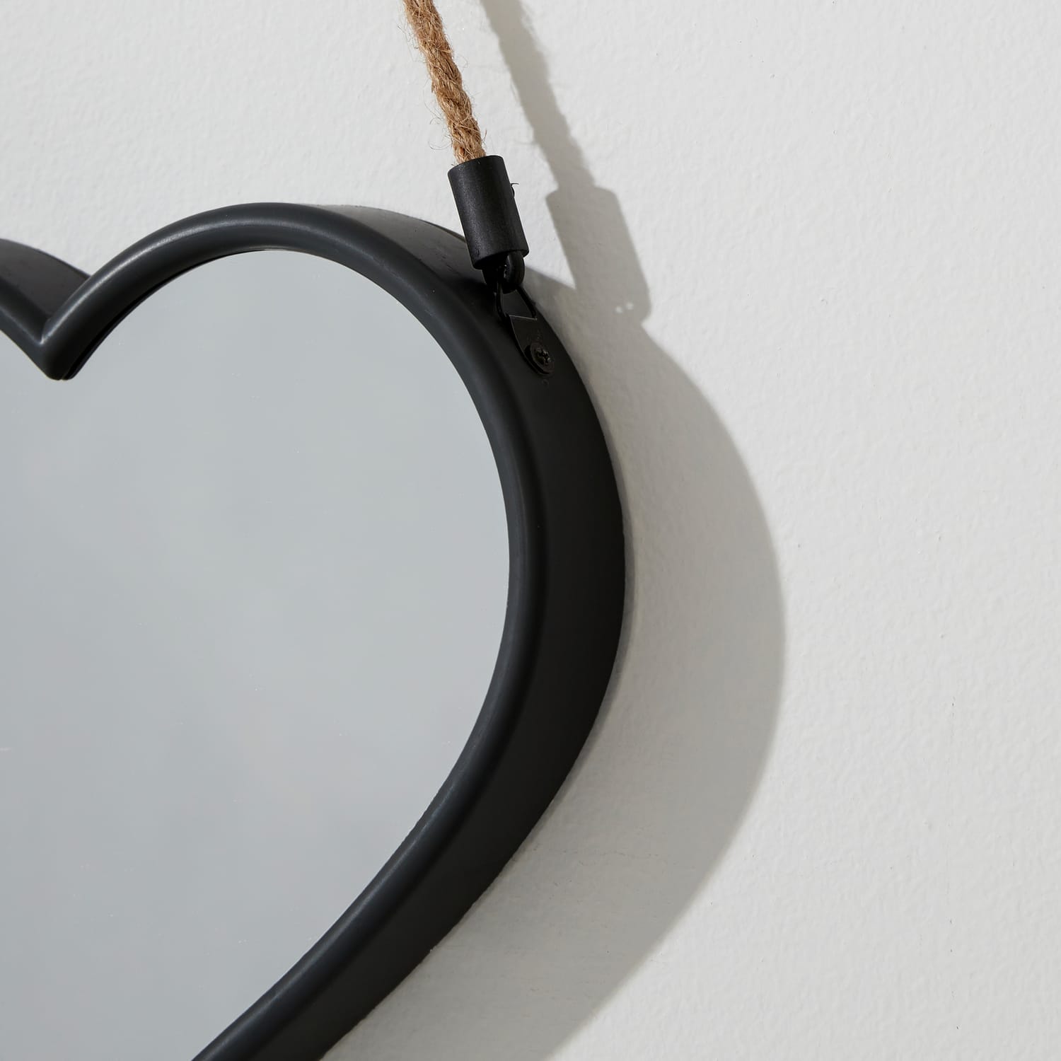 Home Rope Hanging Heart Mirrors Set of 3, product image 4