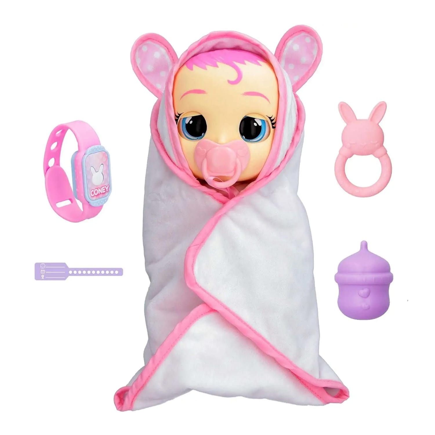 Cry Babies Newborn Baby Doll - Coney, product image 2