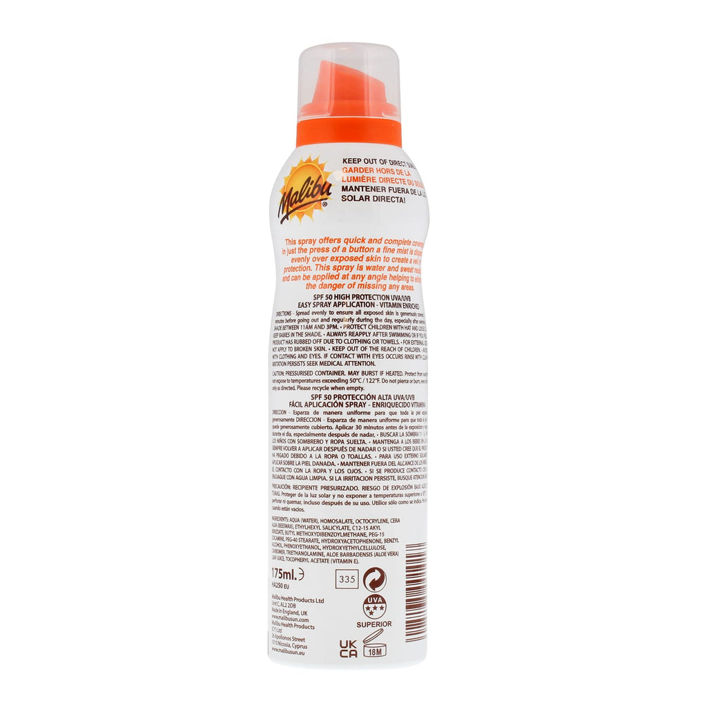Malibu Kids Continuous Lotion Spray 175ml - SPF50, product image 2