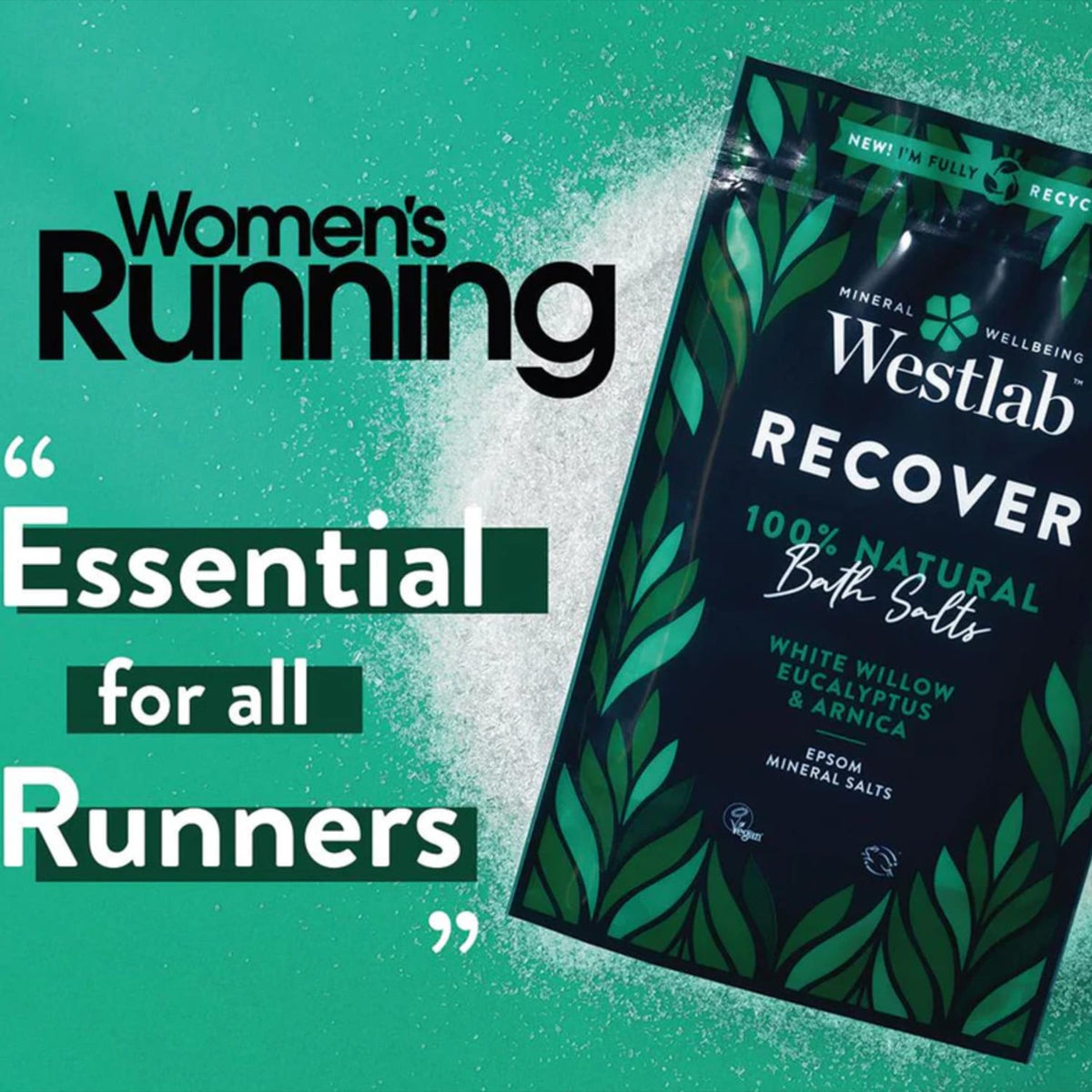 Westlab Recover Epsom & Himalayan Salts White Willow & Eucalyptus 1kg x2, product image 7