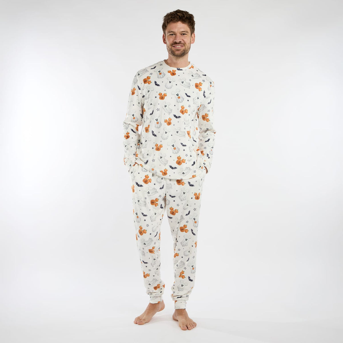 Disney Mickey & Friends Mens Ghost Pyjamas