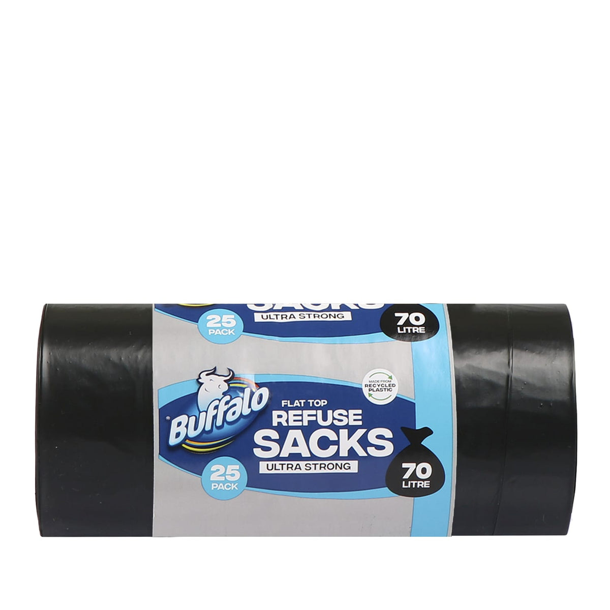 Buffalo Flat Top Ultra Strong Refuse Sacks 70l 25 Pack